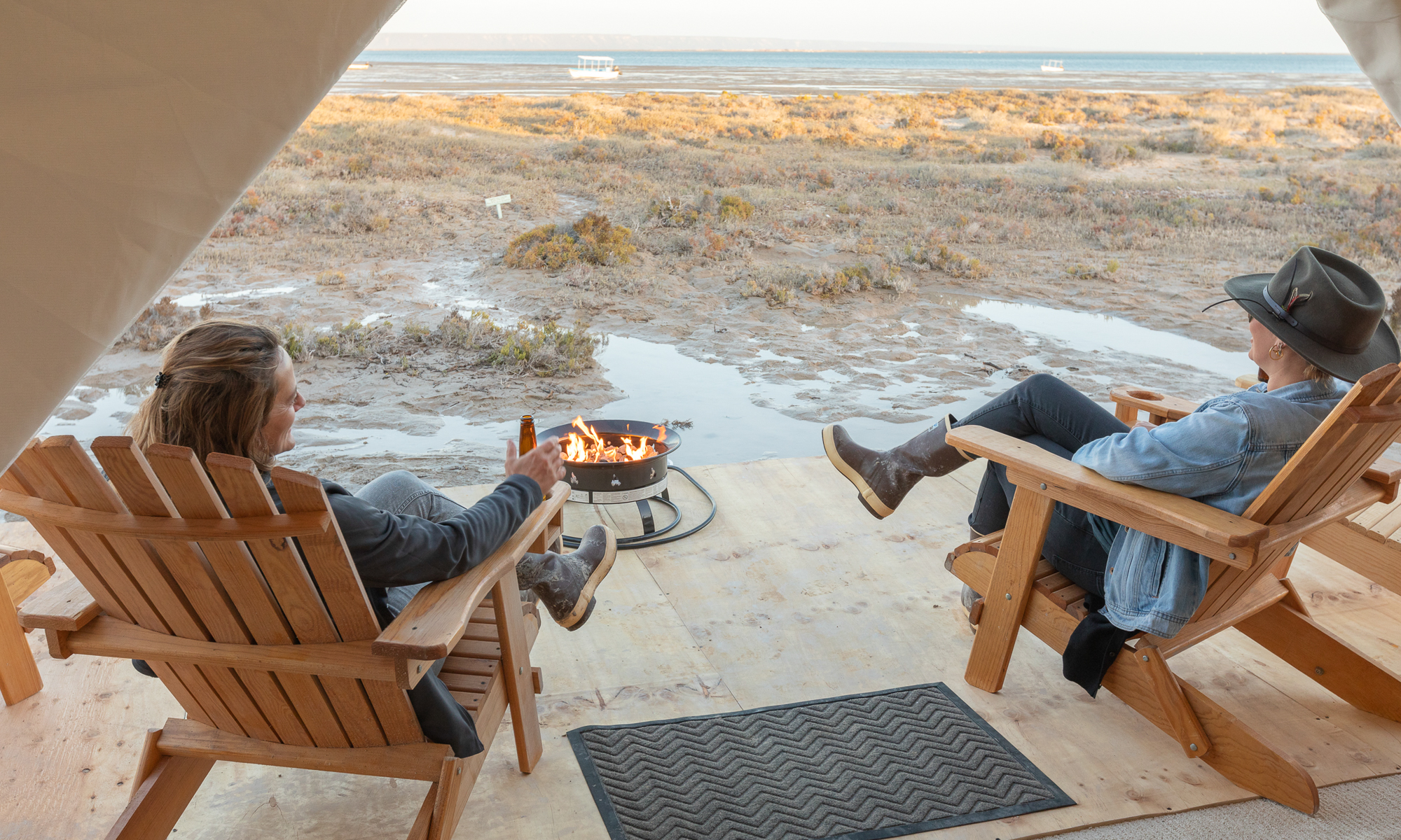 Baja Expeditions Luxury Tent in San Ignacio Lagoon, Baja California Sur