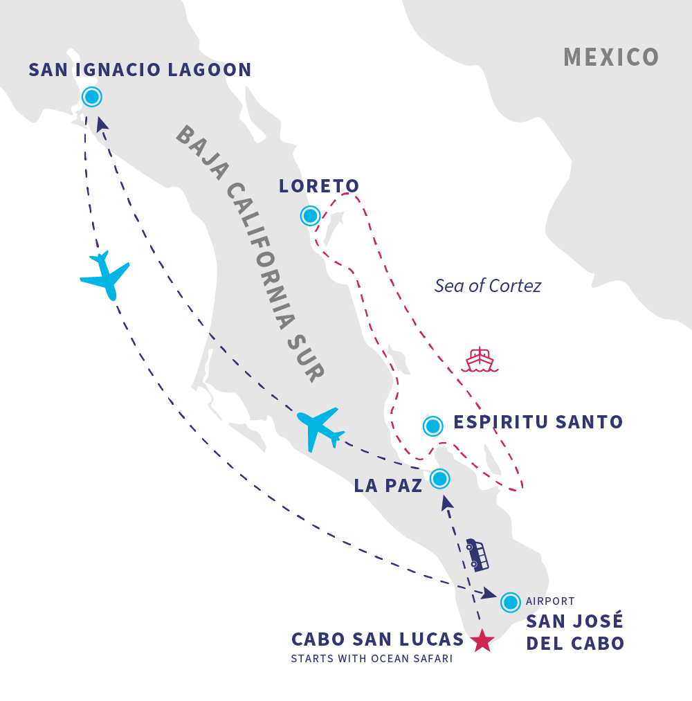 Itinerary for San Ignacio + Sailing