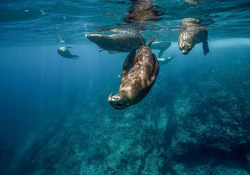 Sea Lion snorkeling La Paz