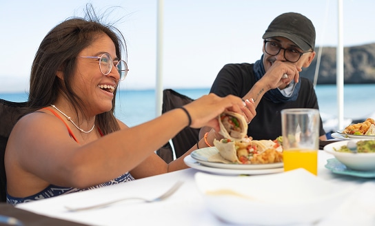 Cerralvo glamping camp dining